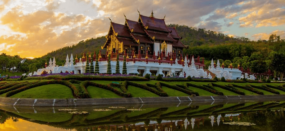 泰國冬季旅遊景點｜2. 清邁皇家花園（Royal Park Rajapruek）